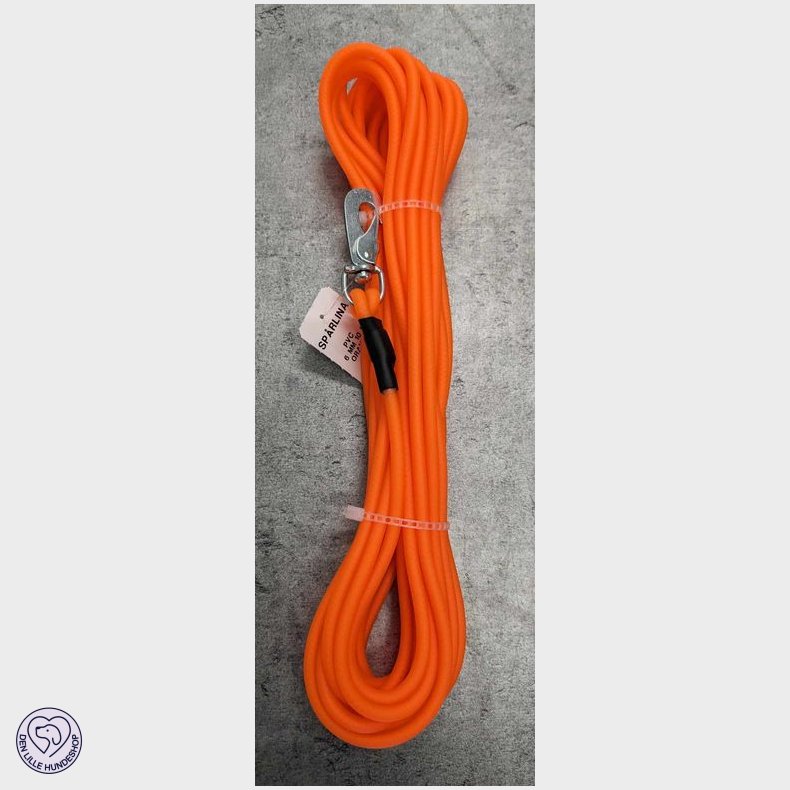 Sporline, plastbestukket, 10 meter, neonorange.